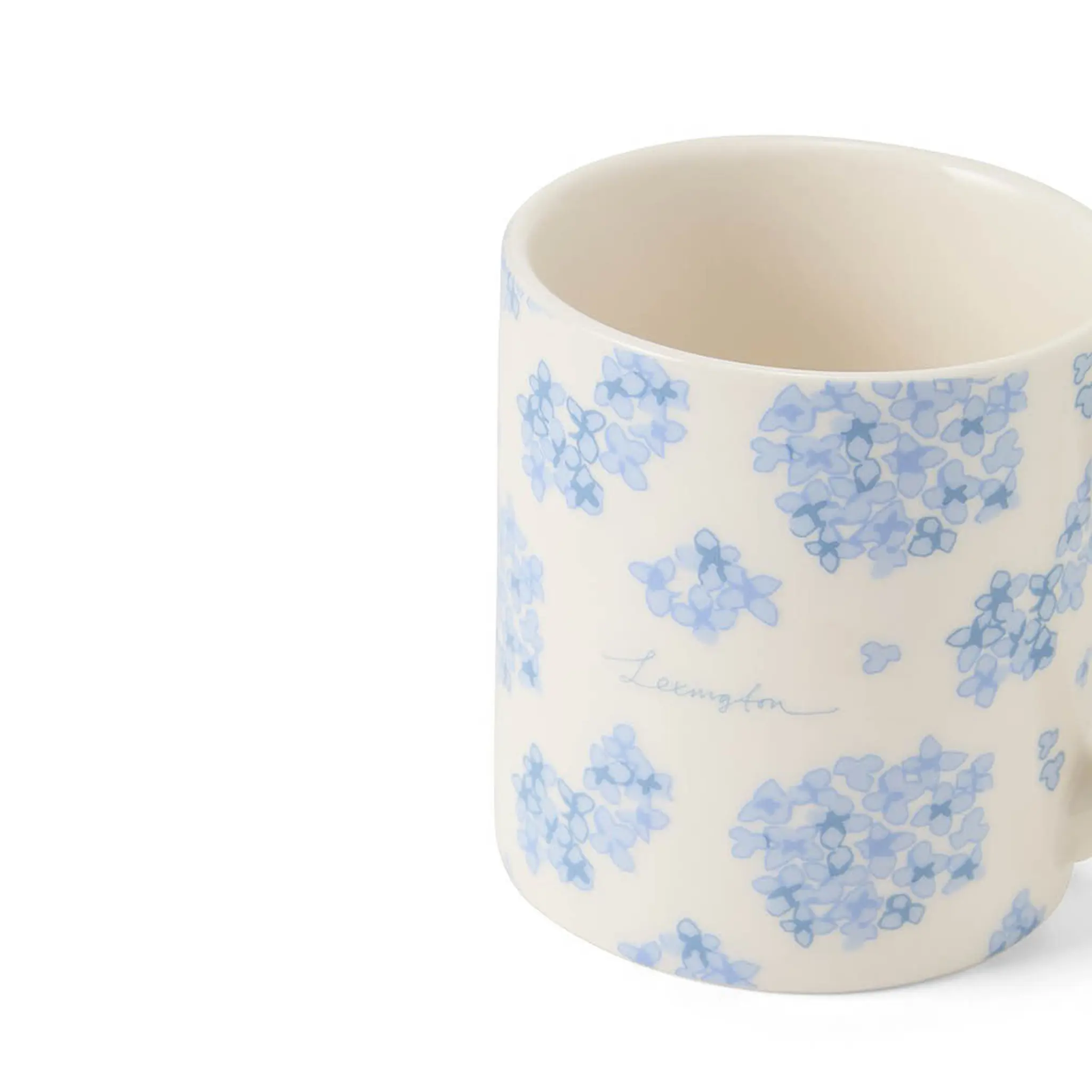 Lexington Mugg 42 cl vit/blå blommönster