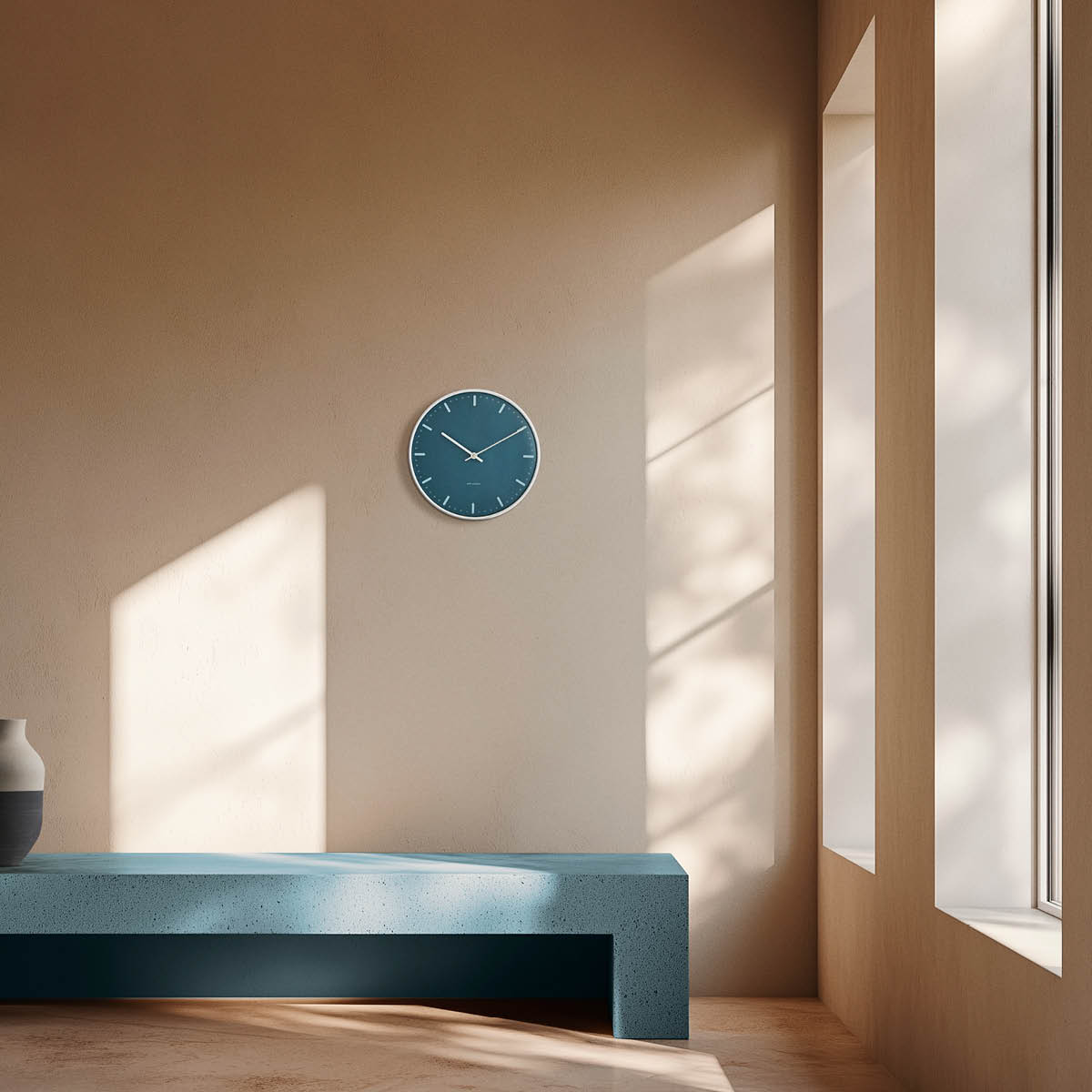 Arne Jacobsen City Hall Seinäkello 29 cm Sininen