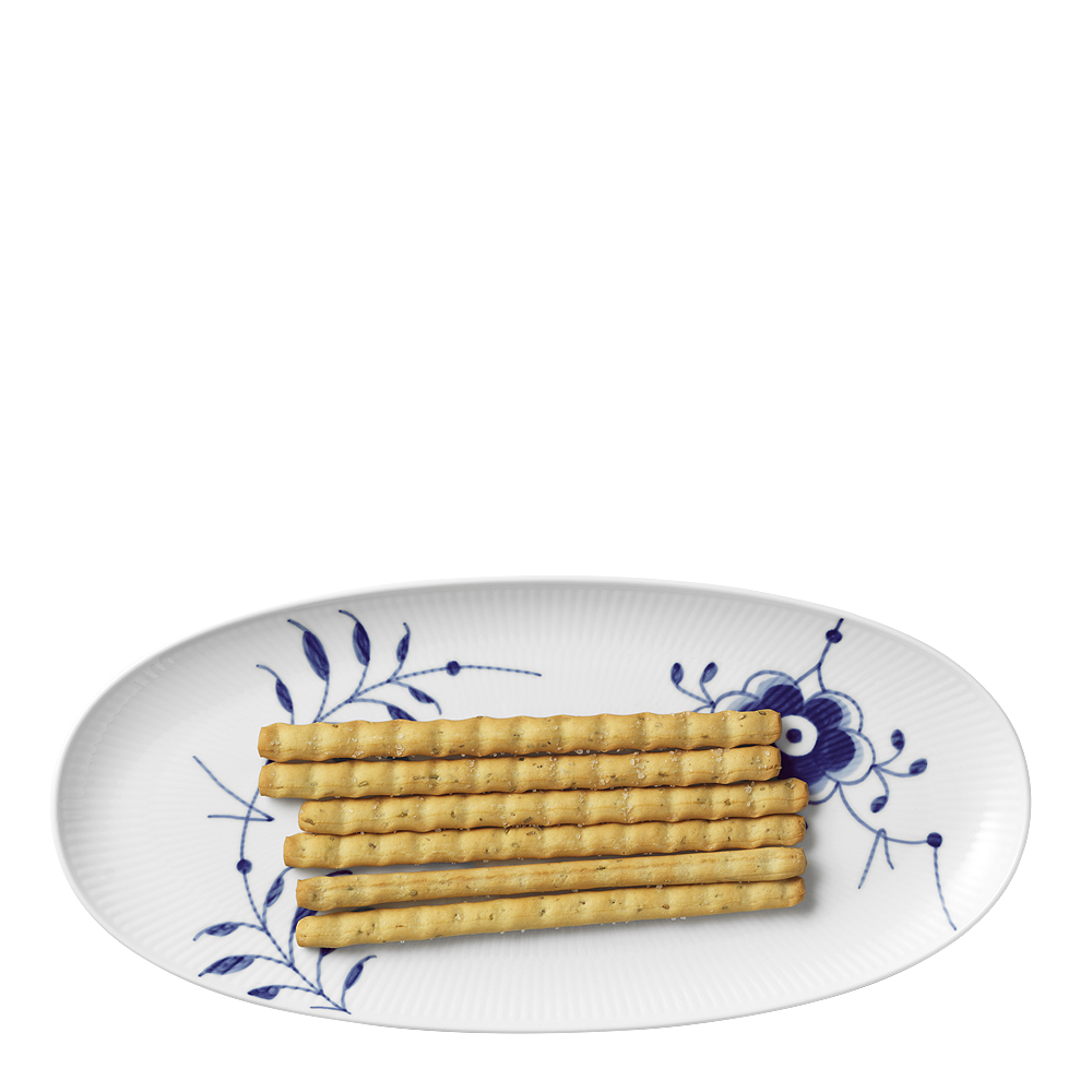 Royal Copenhagen Blue Fluted Mega Fat oval 37 cm