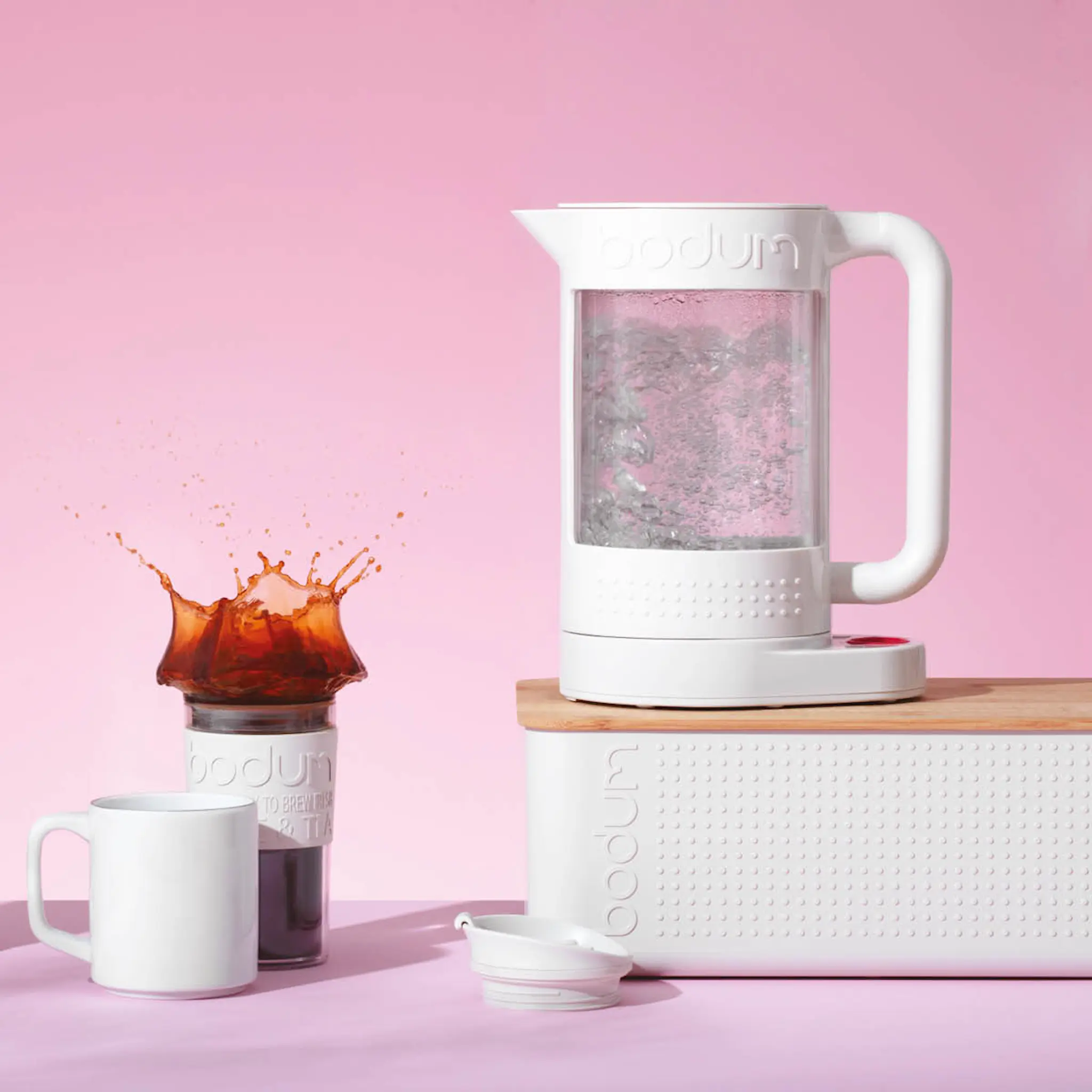 Bodum Bistro brødboks m/skjærefjøl hvit