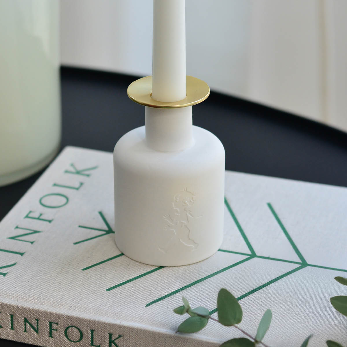 SOLSTICKAN Ljusmanschett matt mässing