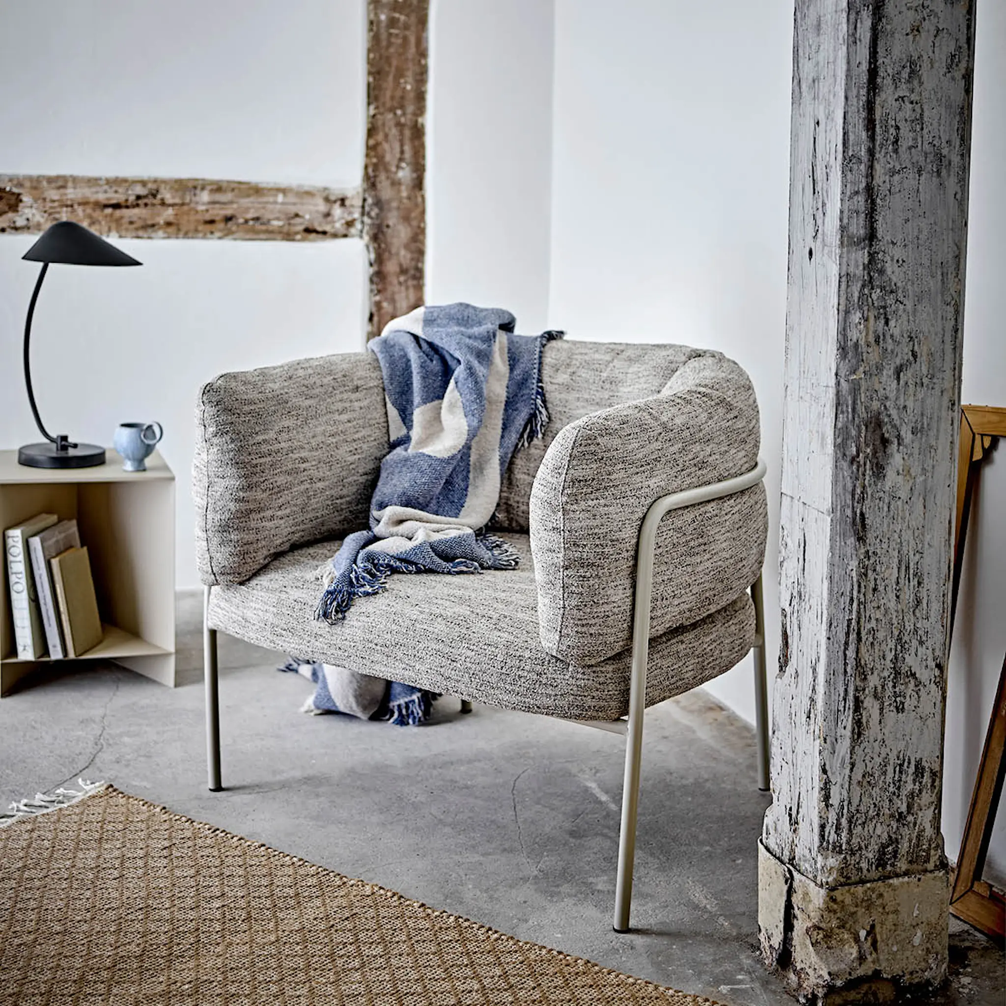 Bloomingville Viltti Agno 160x130 cm sininen