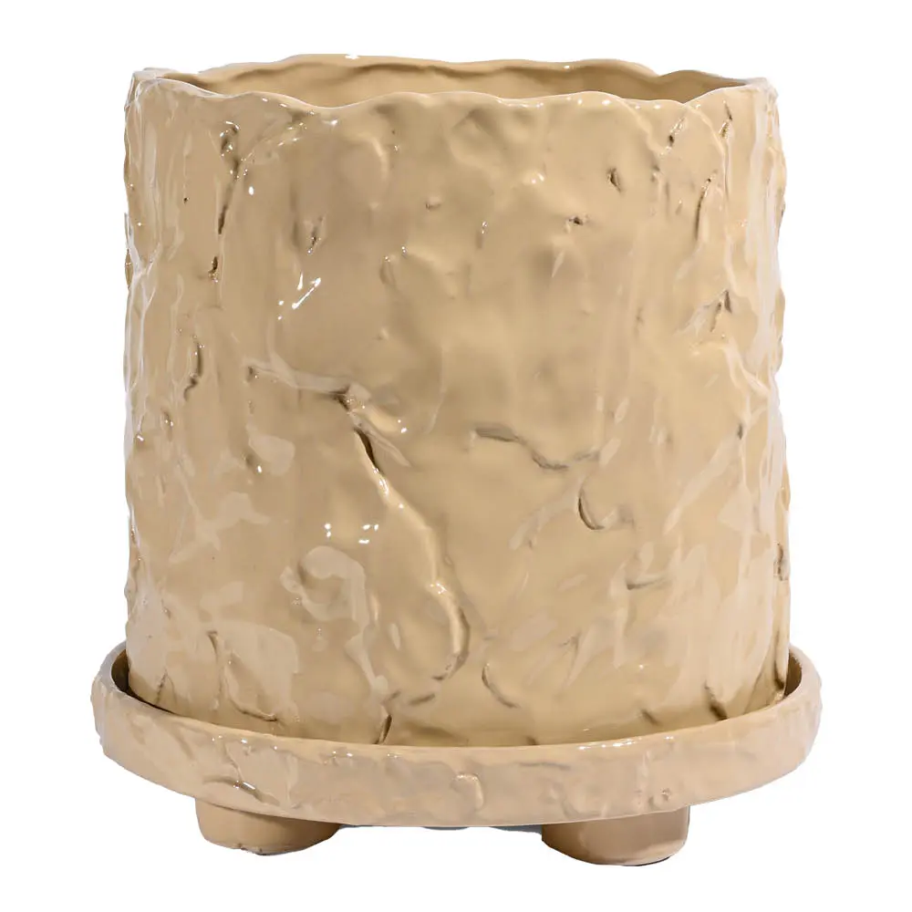 Muddy ruukku L 23x23,5 cm beige