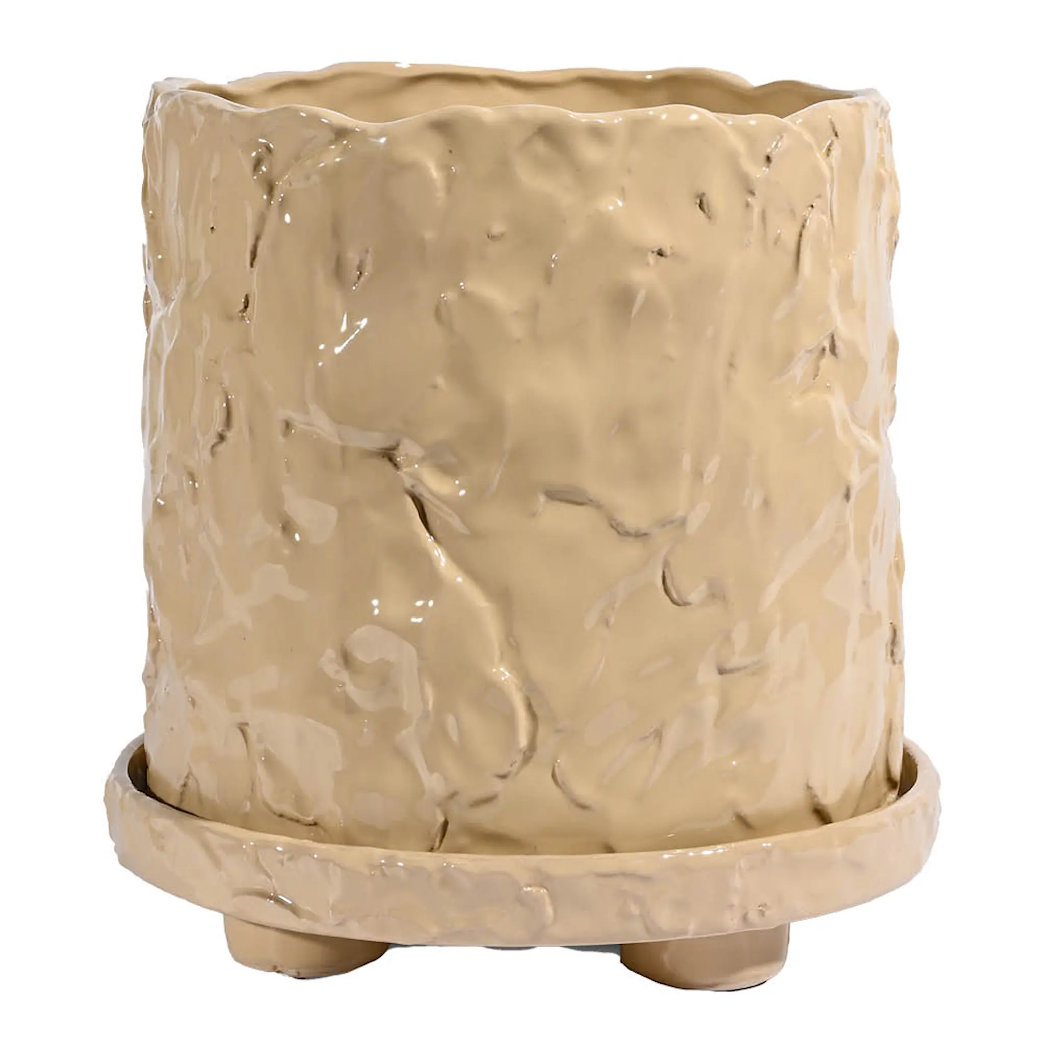 ByOn Muddy L kruka 23x23,5 cm beige