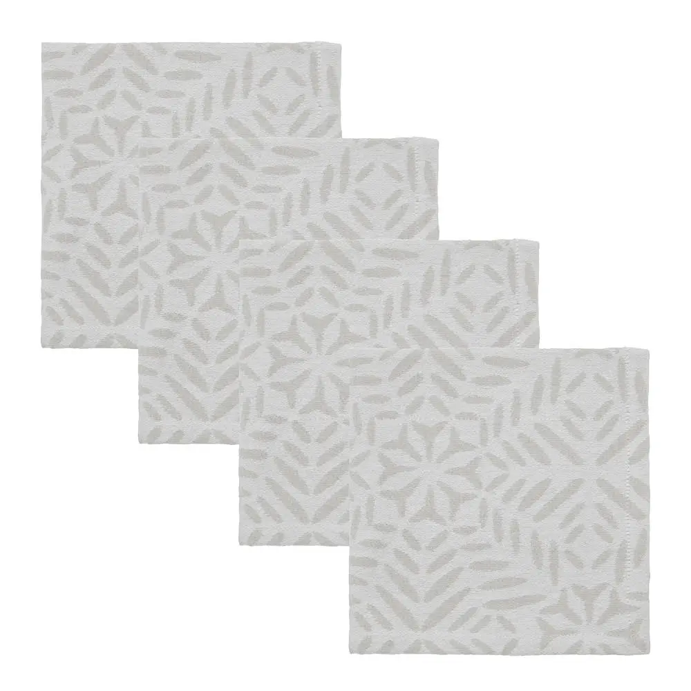 Clip Lautasliina 40x40 cm 4 kpl Valkoinen/Harmaa