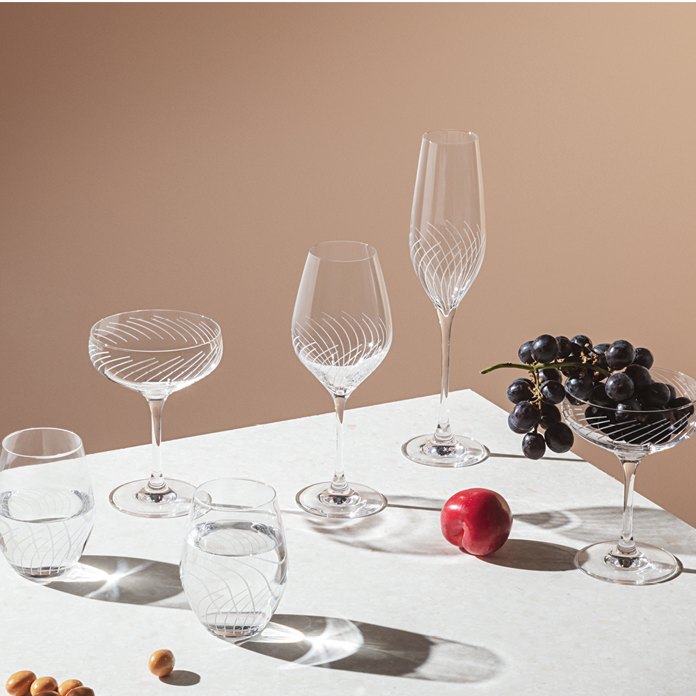 Holmegaard Lines vannglass 25 cl 2 stk