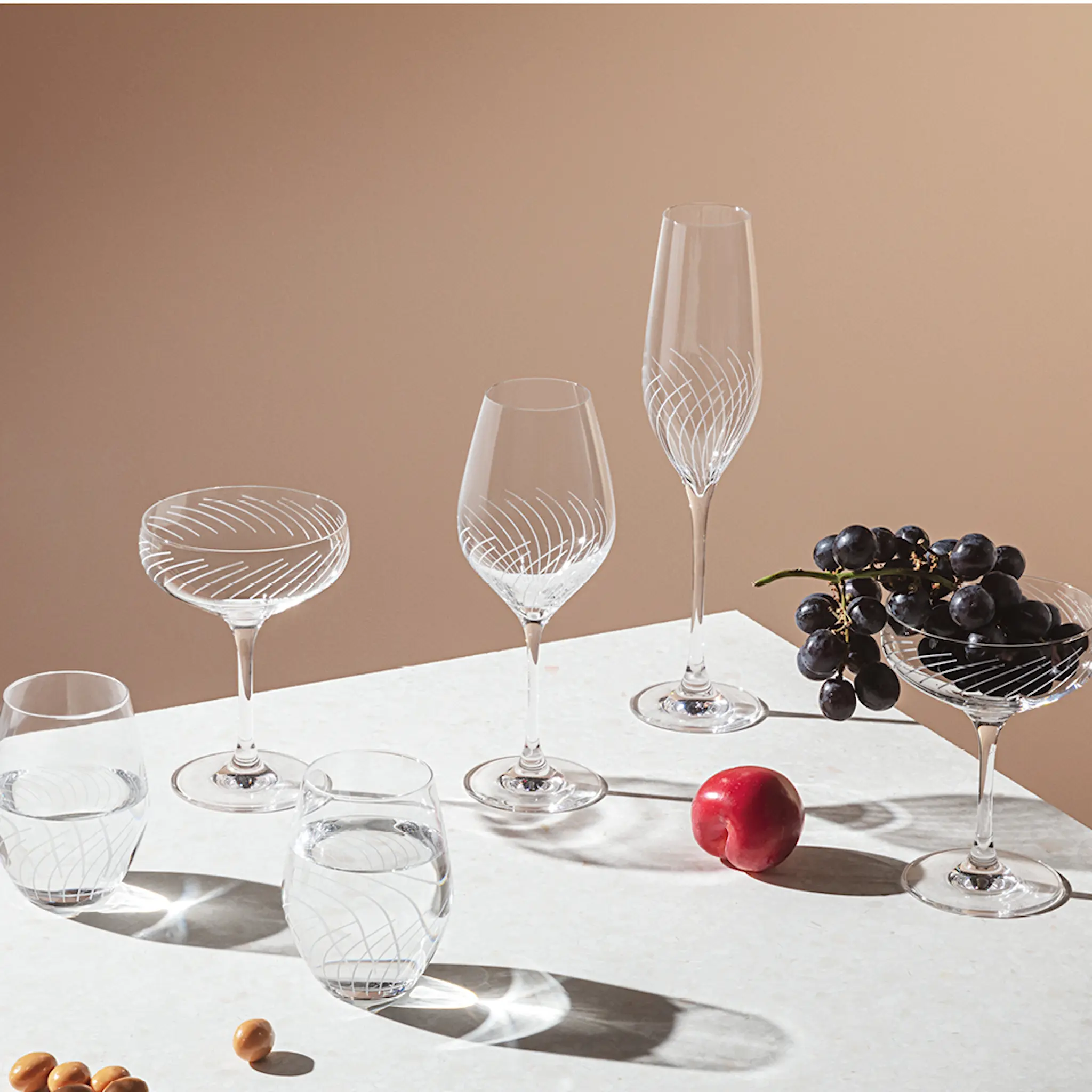 Holmegaard Cabernet Lines Vattenglas 25 cl 2-pack Klar