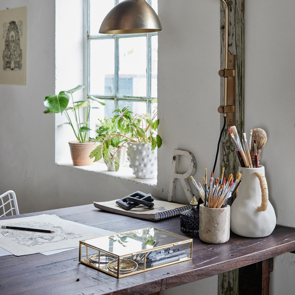 Lene Bjerre Miya burk 10,5 cm mörkblå