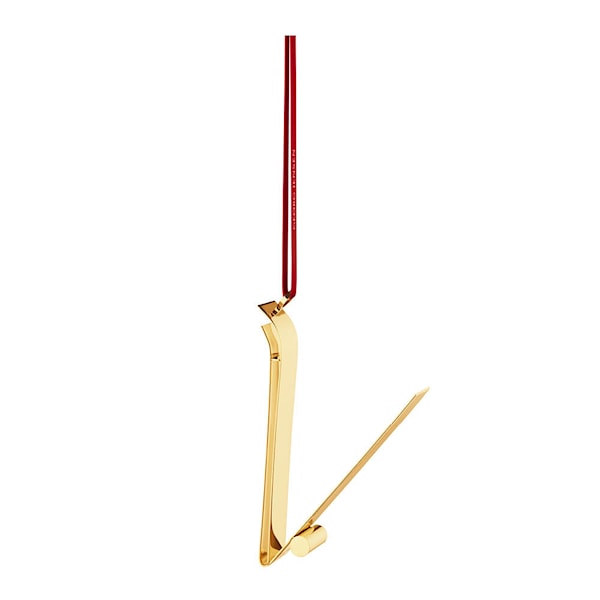 Ornament prydnadsbokstav V guld