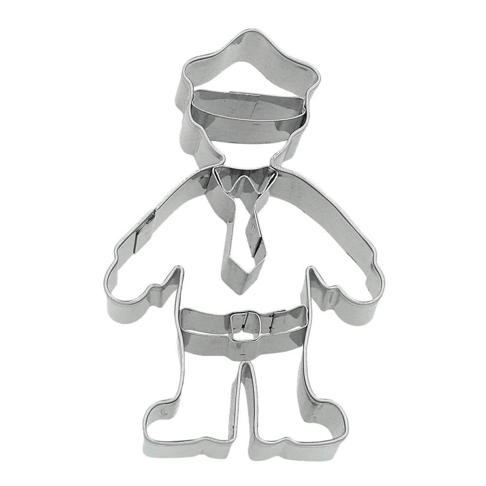 Birkmann Cookie Cutters piparkakkumuotti poliisi 8 cm Ruostumaton teräs