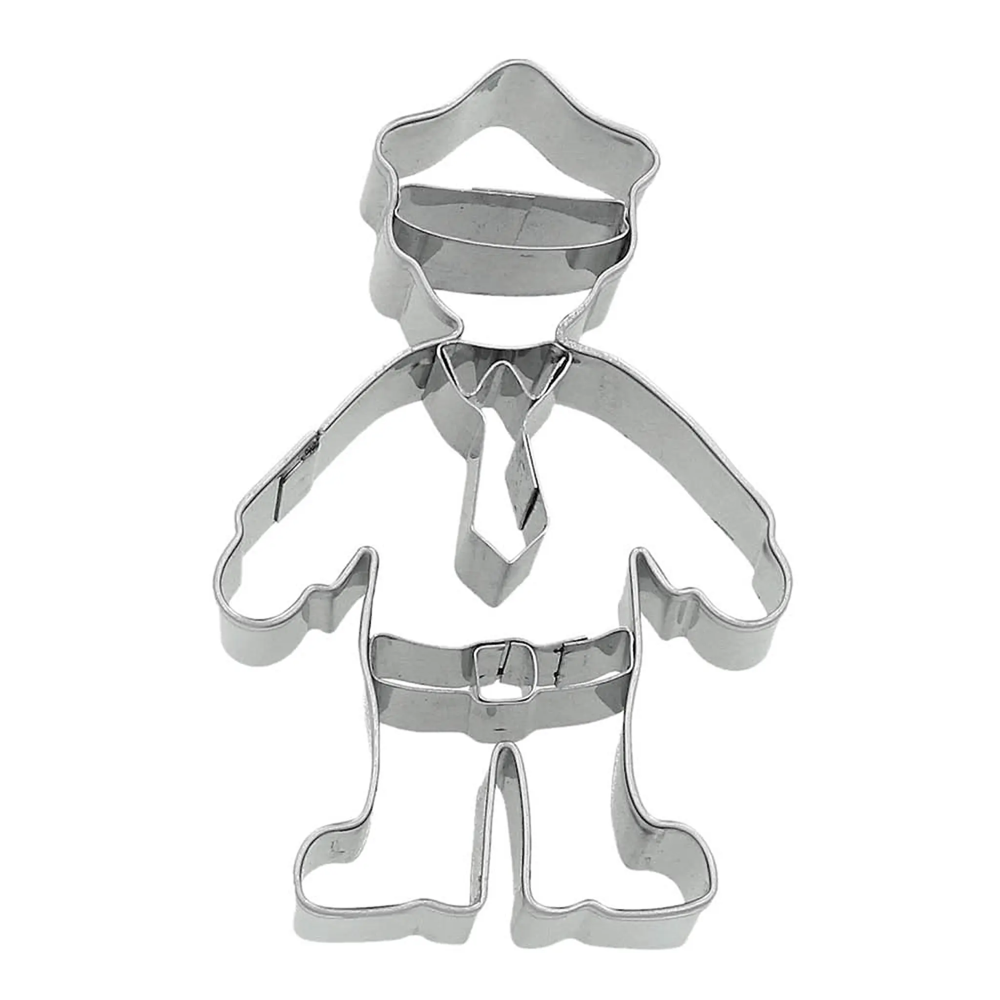 Birkmann Cookie Cutters piparkakkumuotti poliisi 8 cm ruostumatonta terästä