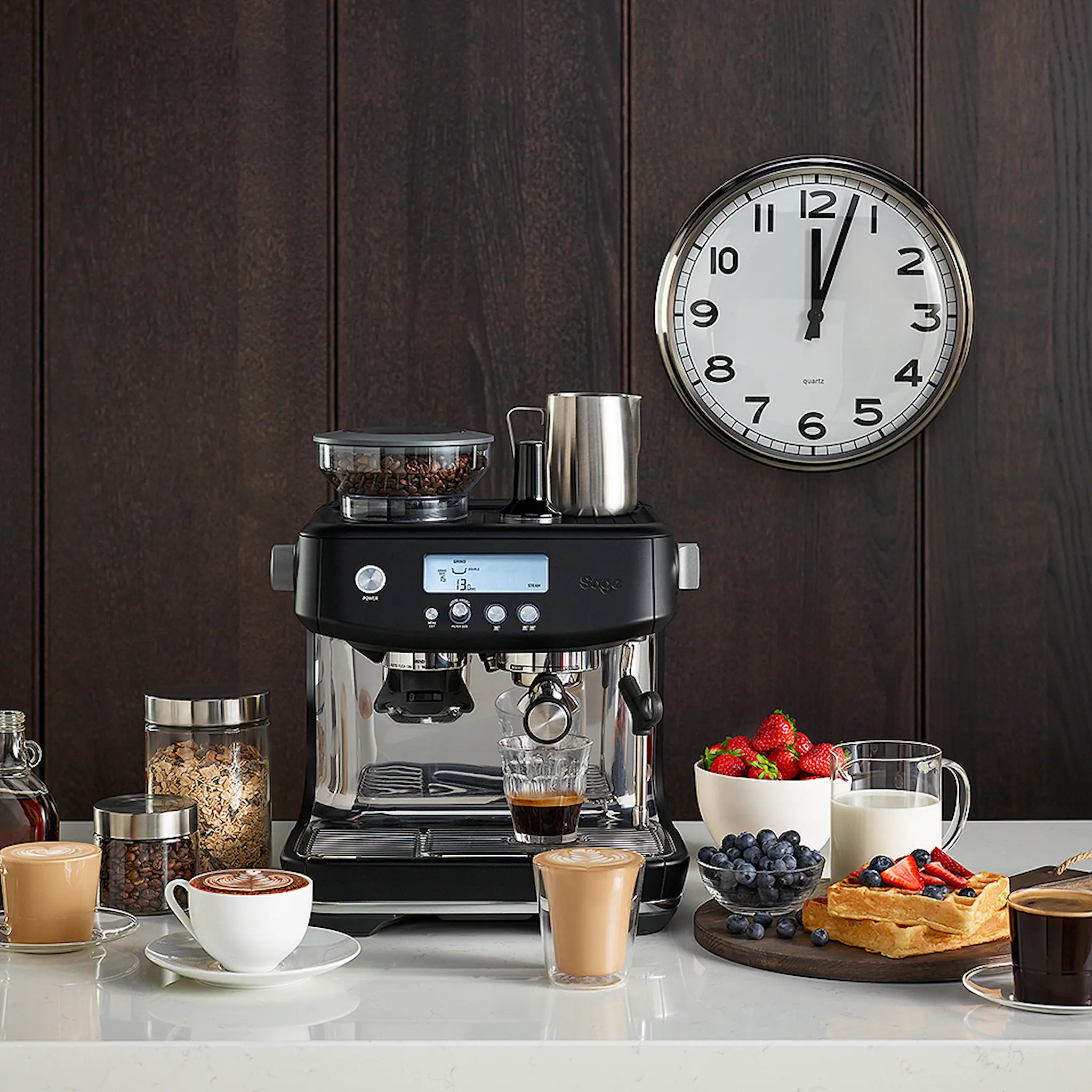 Sage Sage The Barista Pro Espressomaskin Black Truffle
