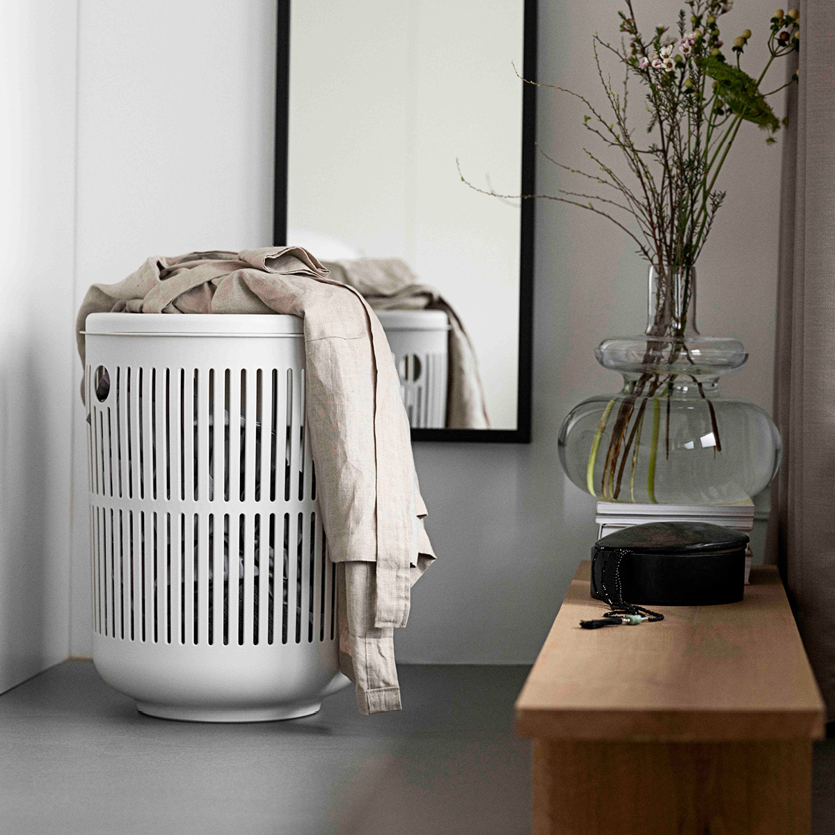 Zone Ume tvättkorg 54 cm taupe