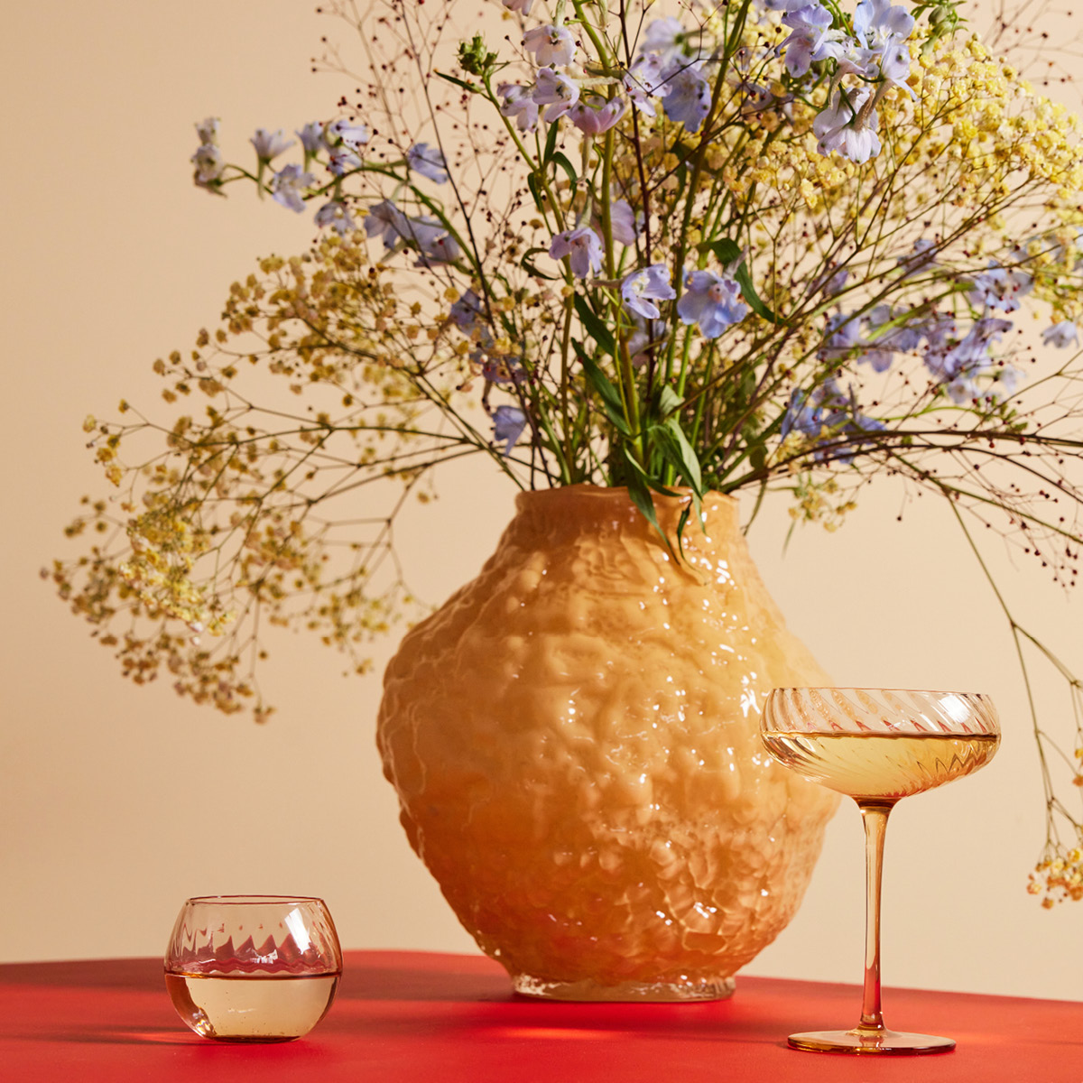 ByOn Opacity Juomalasi 22 cl 2 kpl Persikka