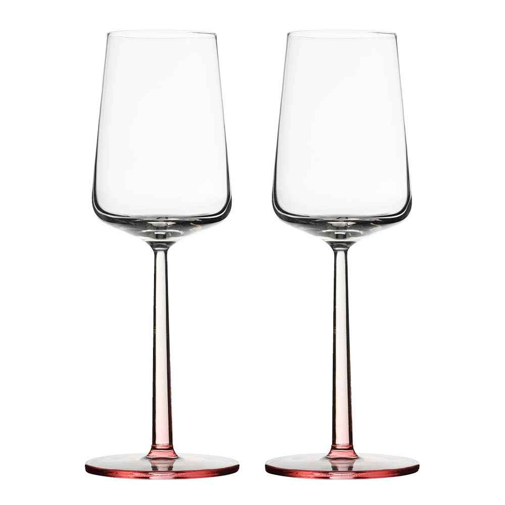 iittala - Essence Valkoviinilasi 33 cl 2 kpl Ruusu