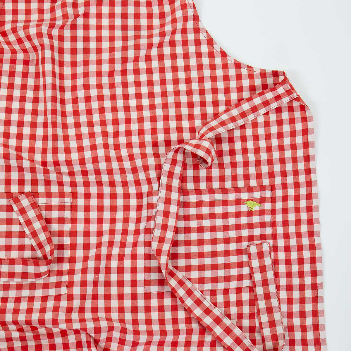 A World of Craft Maria forkle 70x82 cm rød/naturfarget