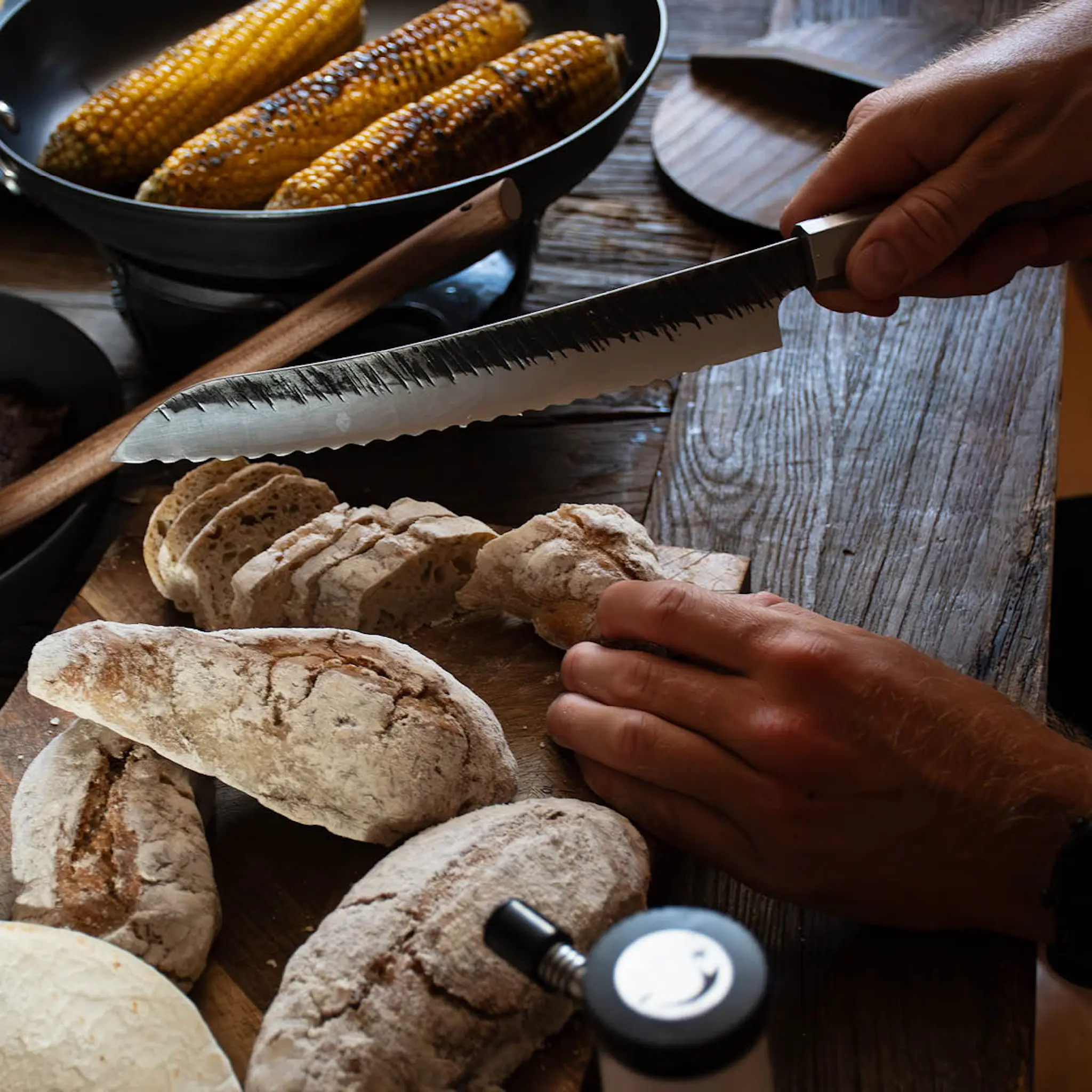 Satake Ame brödkniv 23 cm masur