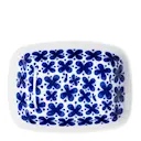 Mon Amie rektangulär skål 21 cm blå/vit