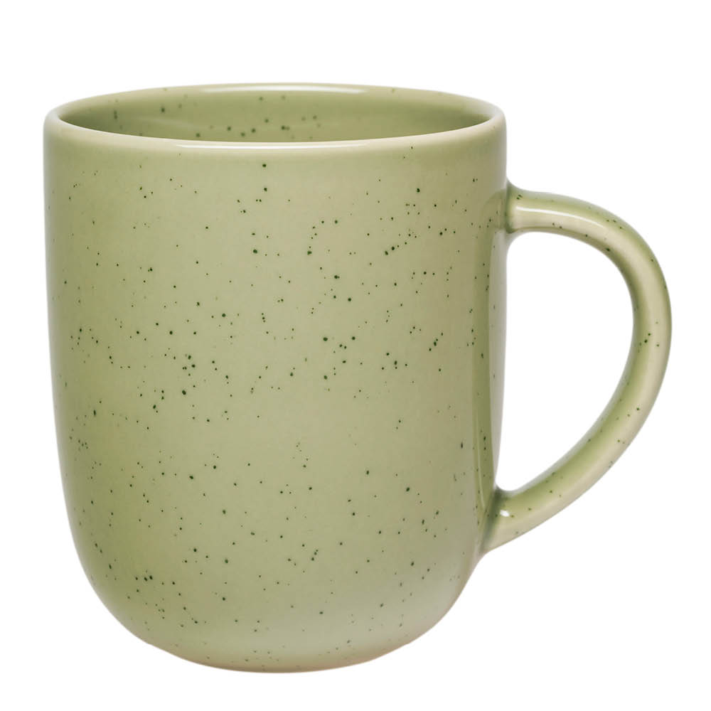 Arabia 24h krus 40 cl salviegrønn prikkete