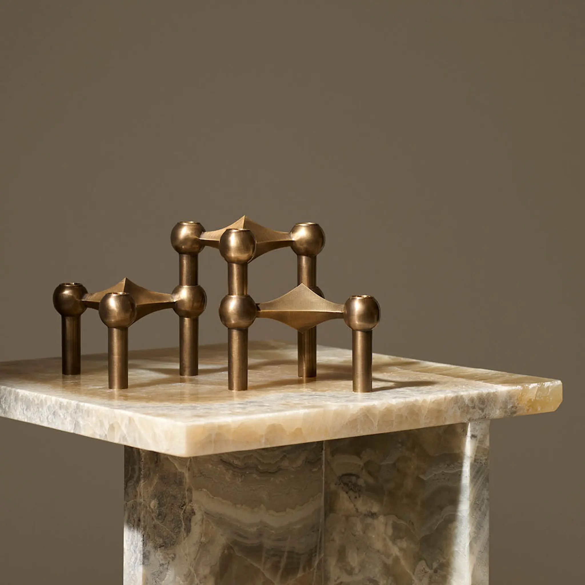 Stoff Nagel Stoff Nagel Kynttilänjalka 3 kpl Pronssattu messinki