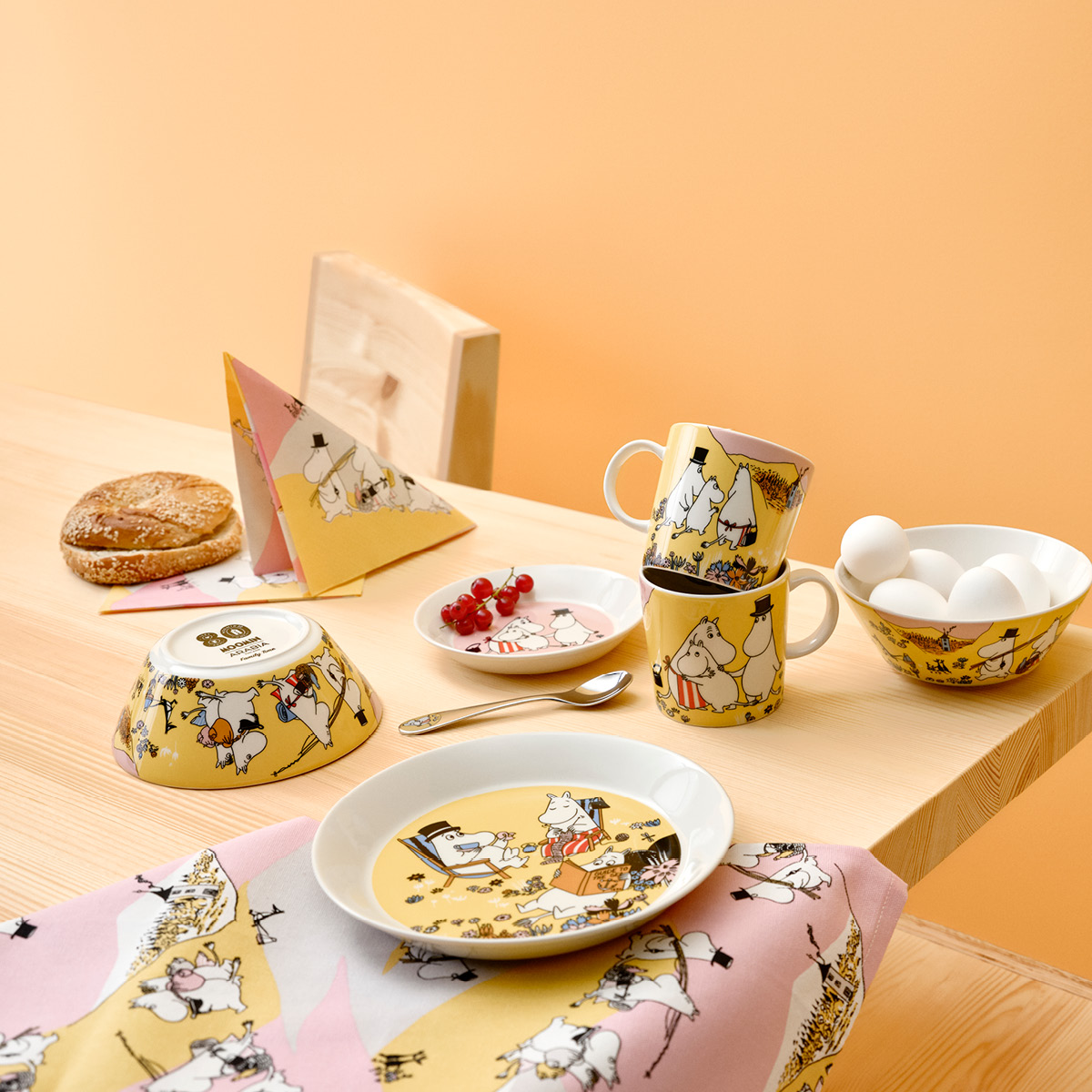 Moomin Arabia Mummi serviett 33x33 cm 20 stk Familietid