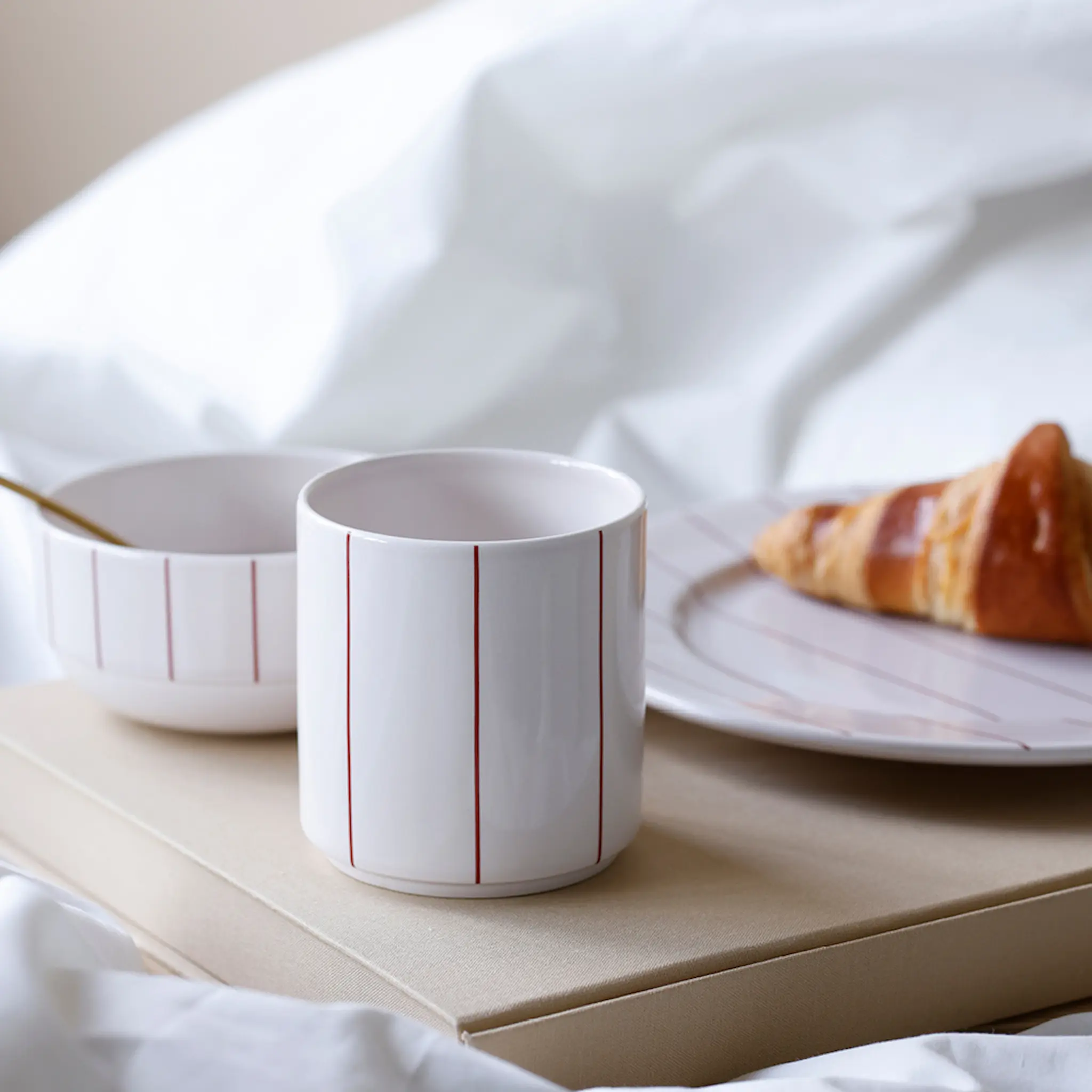 Design Letters Pyjamas Mugg 25 cl Pastel beige/Faded rose