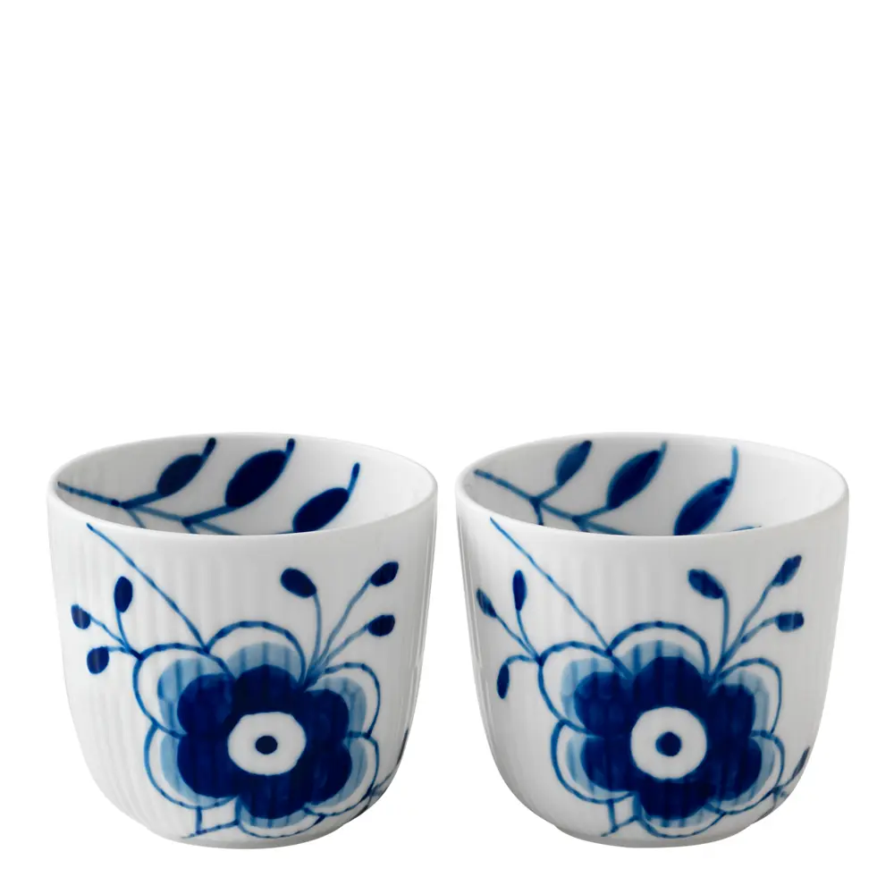 Blue Fluted Mega Kynttilälyhty 2 kpl