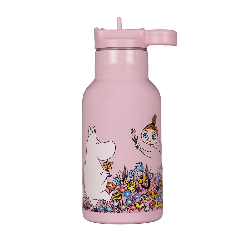 Rätt Start Muumi Juomapullo Niitty 0,34 L Vaaleanpunainen