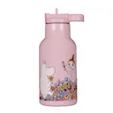 Mumin vattenflaska 0,34 L Äng rosa