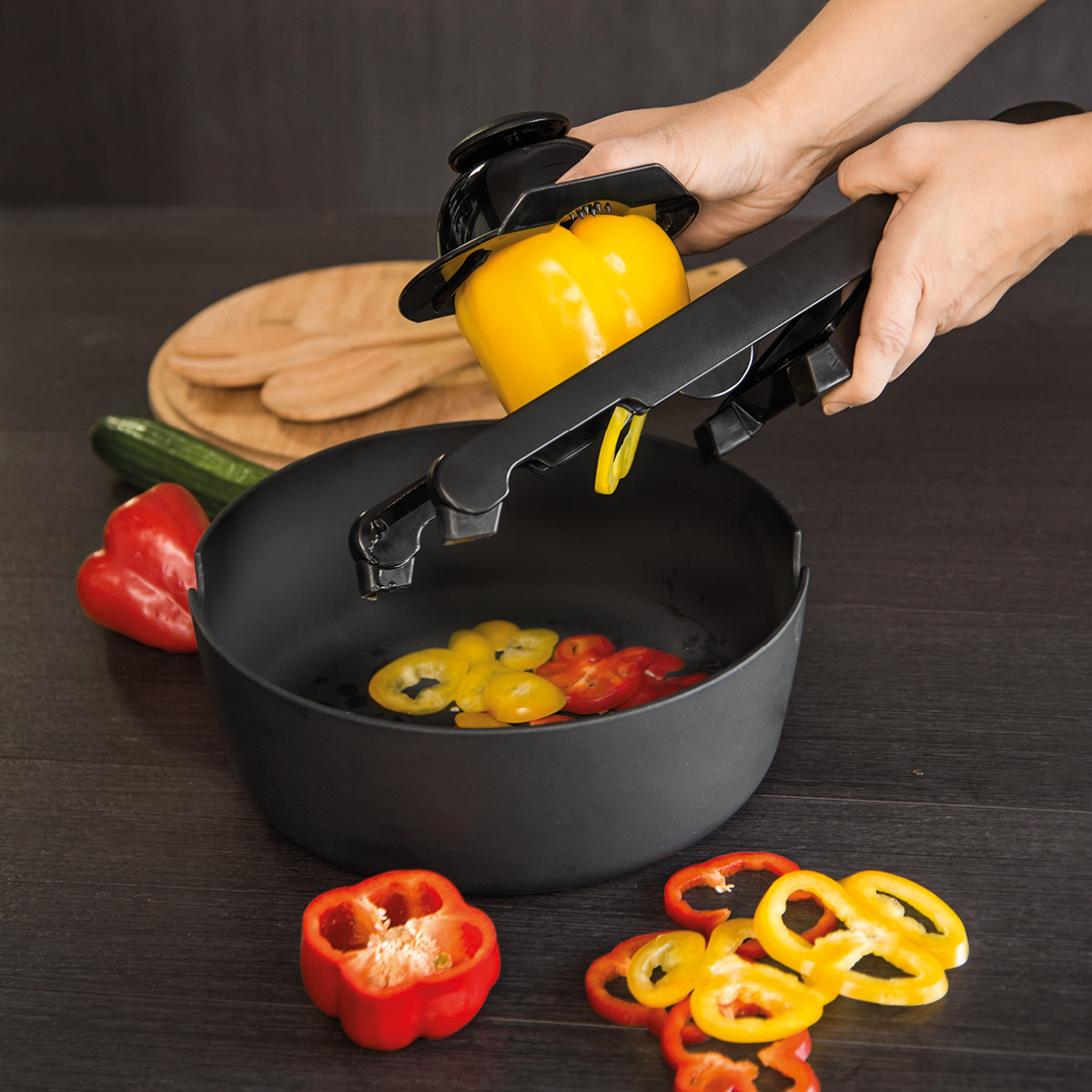 Maku Kitchen Life Mandolin 16,5x37x15,5 cm svart