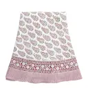 Persian Paisley rund linneduk 220 cm röd/grön/vit