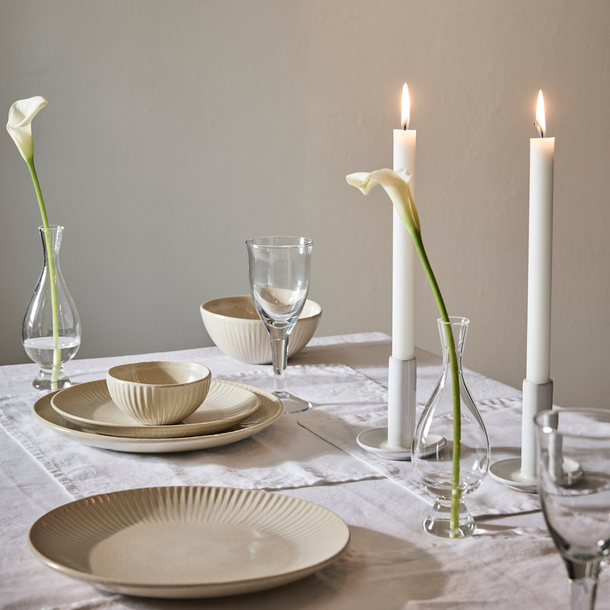 Tell Me More Granada tallerken 26,5 cm krem