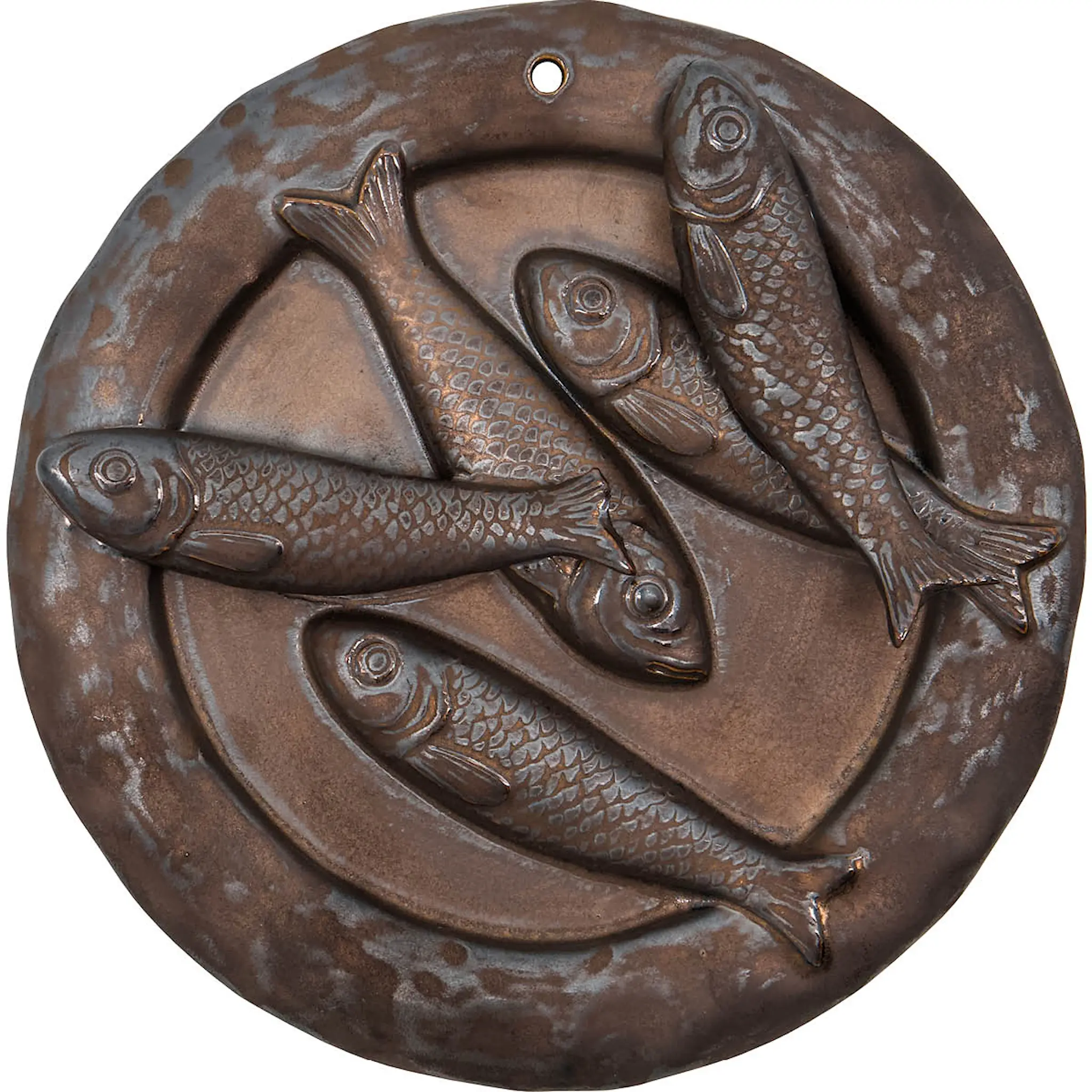 House Doctor Plate väggkonst 20 cm 3 delar brun