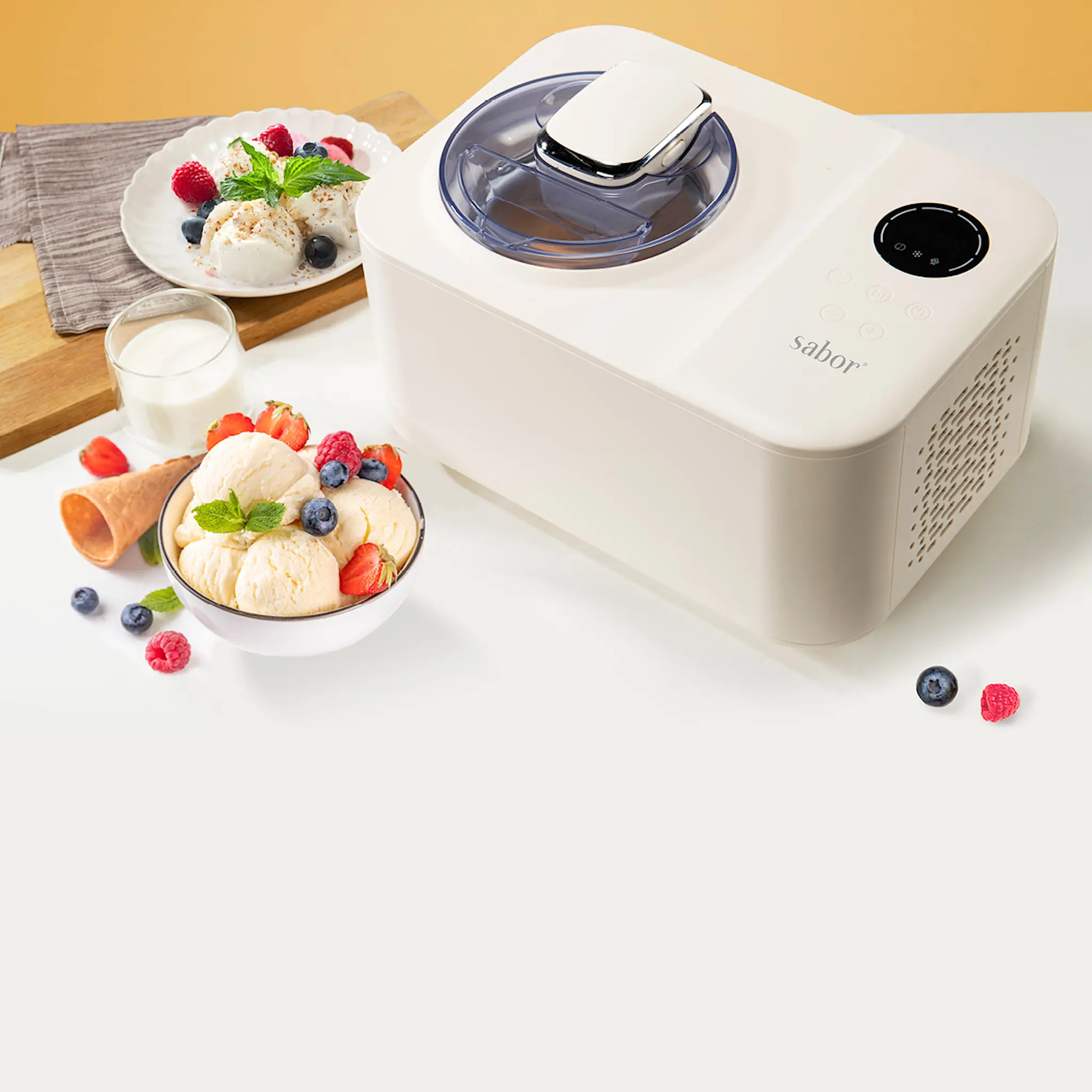 Sabor Ultimate glassmaskin 1,2 L vit