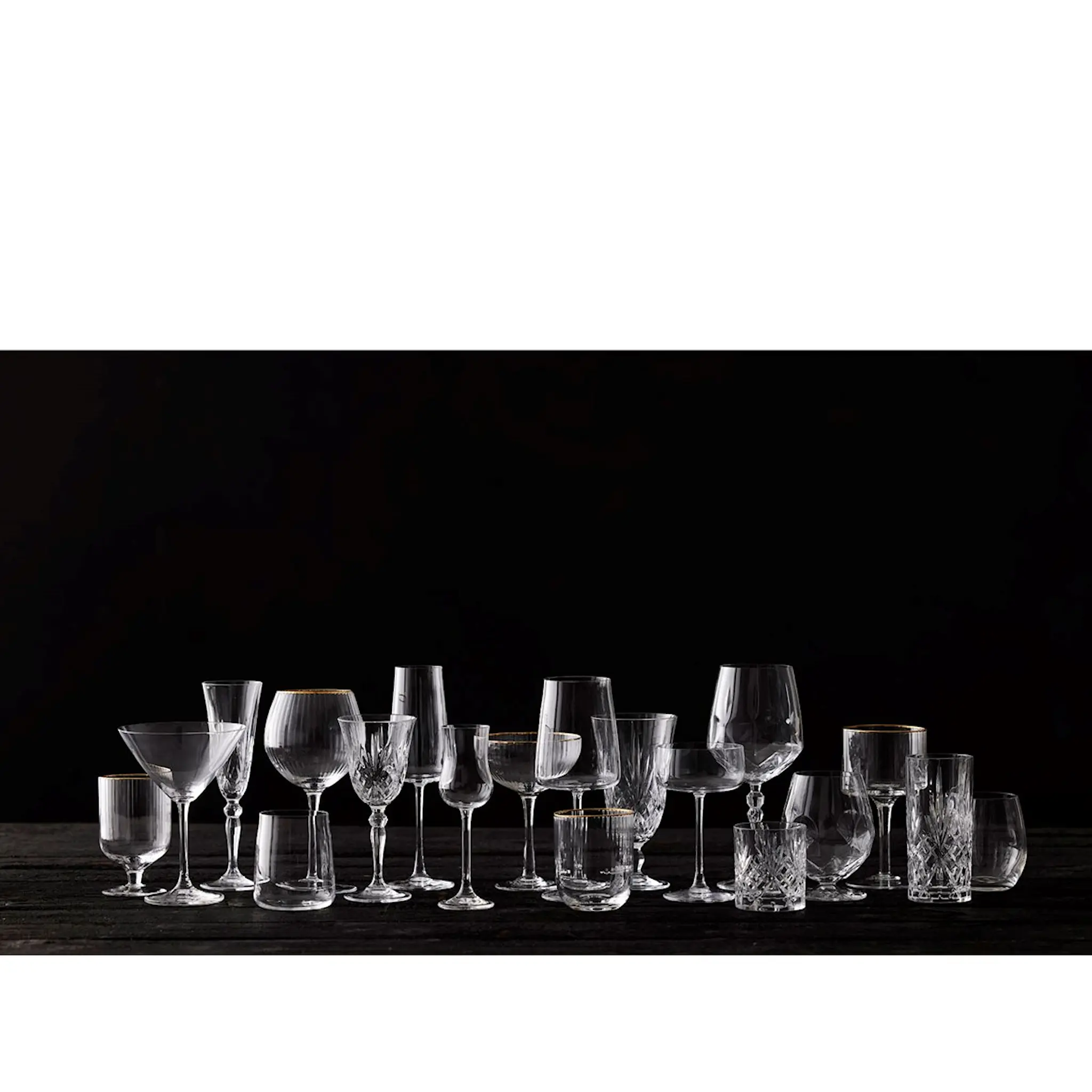 Lyngby Glas Palermo Vinglas Gold 30 cl 4-Pack
