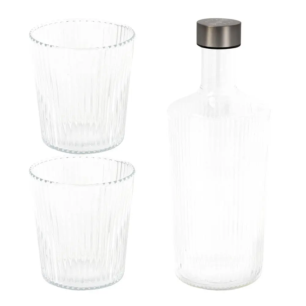 Ribbed Elegance Lahjapakkaus White Haven 3 osaa Kirkas