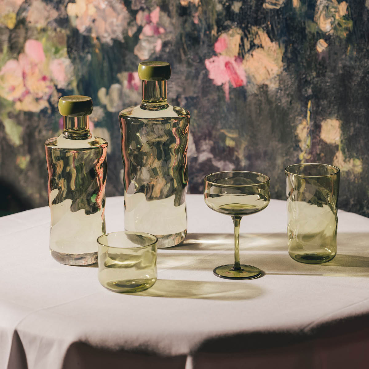 Paveau Swirl longdrink glass 48 cl 2 stk Moss