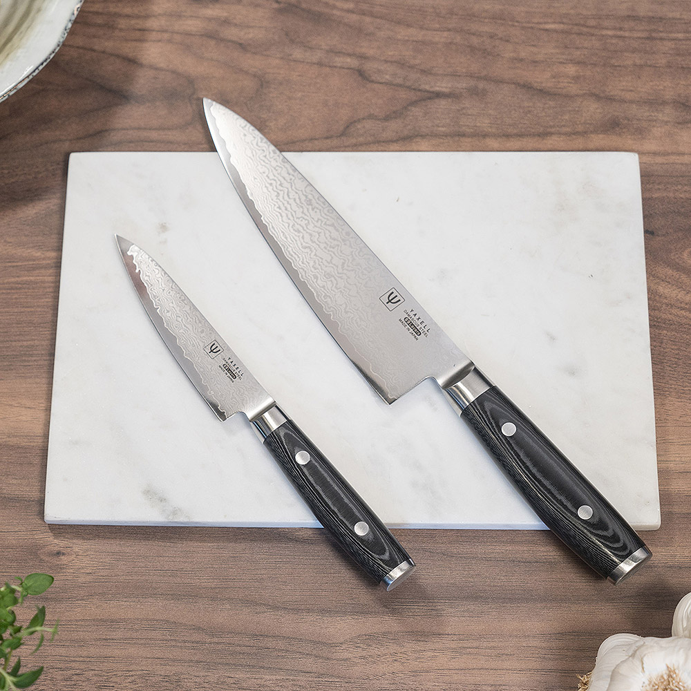 Yaxell Ran knivsett kokkekniv og universalkniv