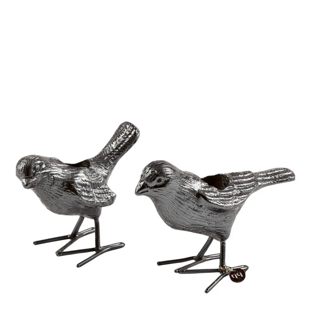 Flock Of Birds kynttilänjalka 12,5 cm 2 kpl hopea