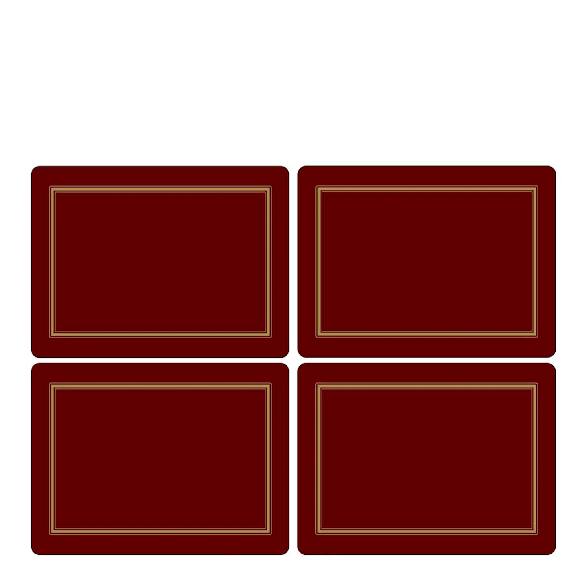 Pimpernel Classic Bordstablett 40x30 cm 4-pack vinröd