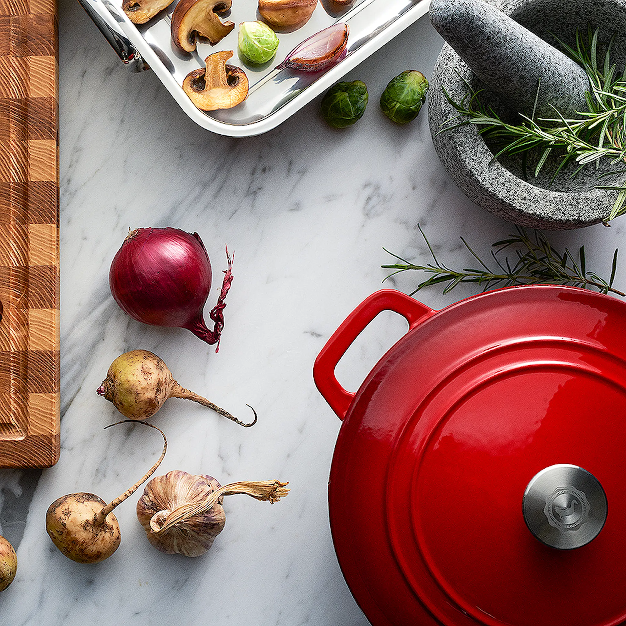 Anders Petter Stenfors Valurautapata pyöreä 4,4 L Punainen