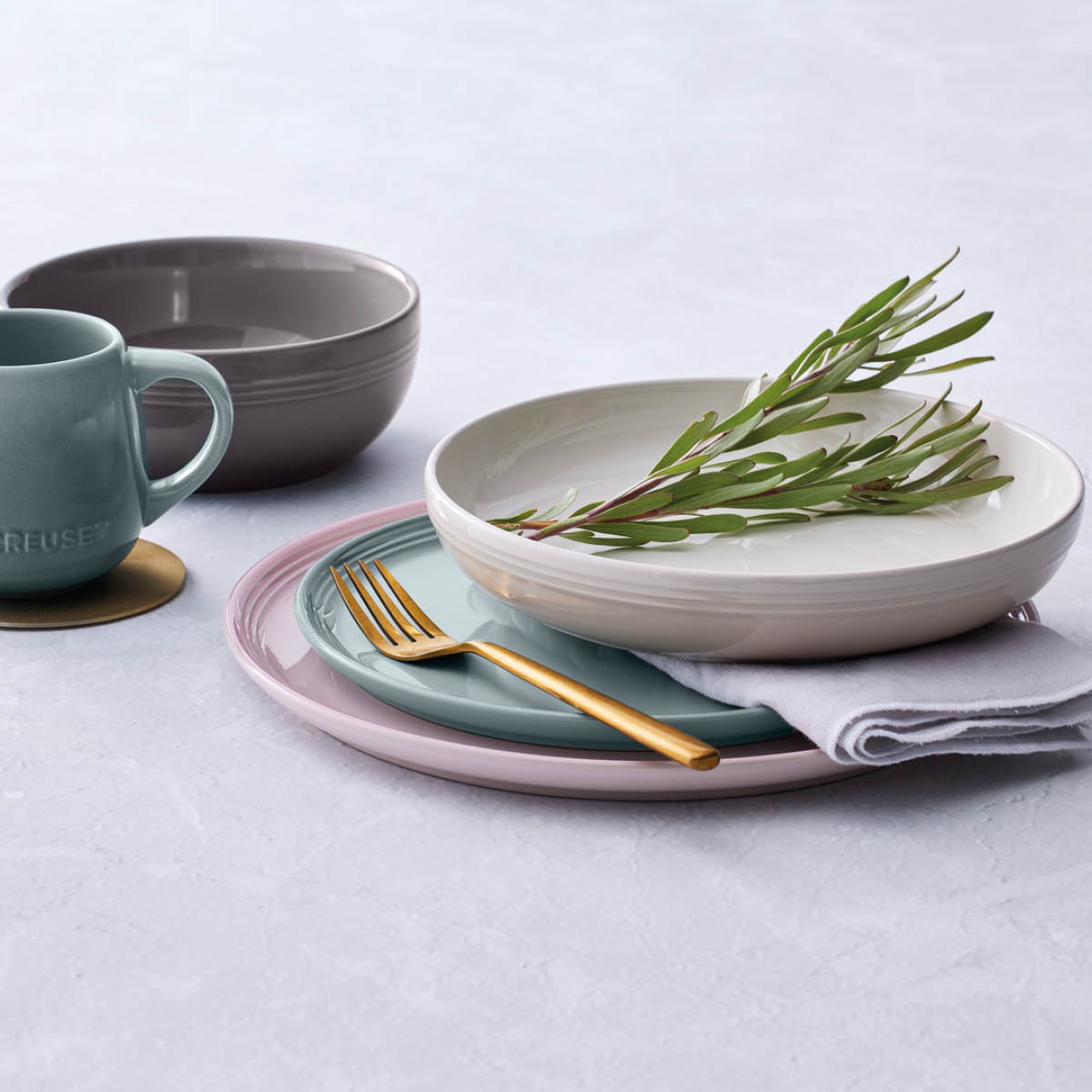 Le Creuset Coupe Collection pastatallerken 22 cm meringue