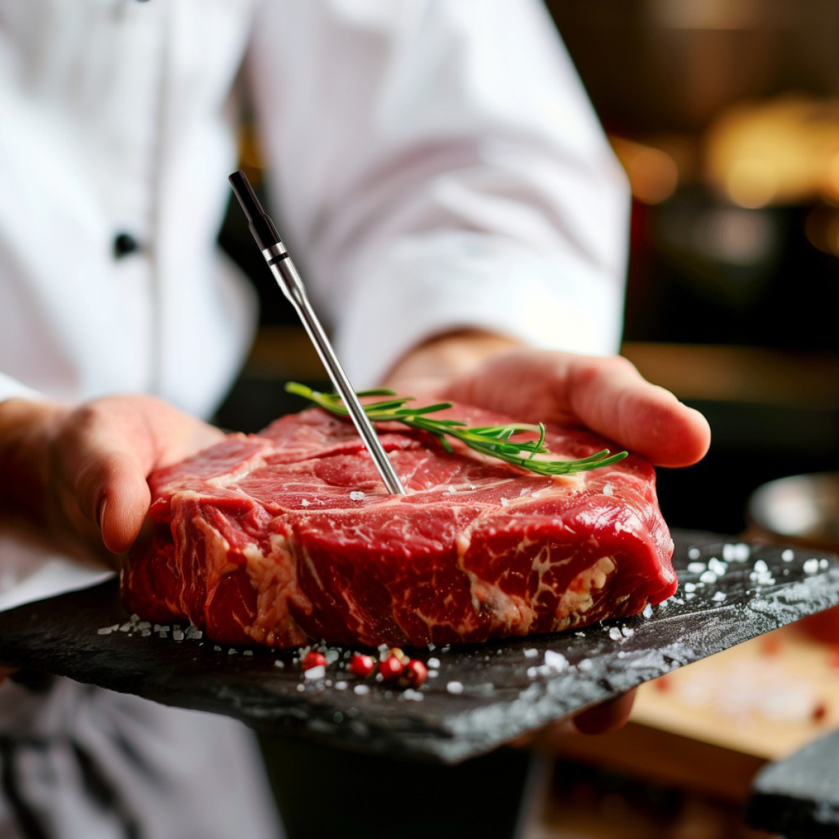 Click & Grow HerQs Double Max termometer svart