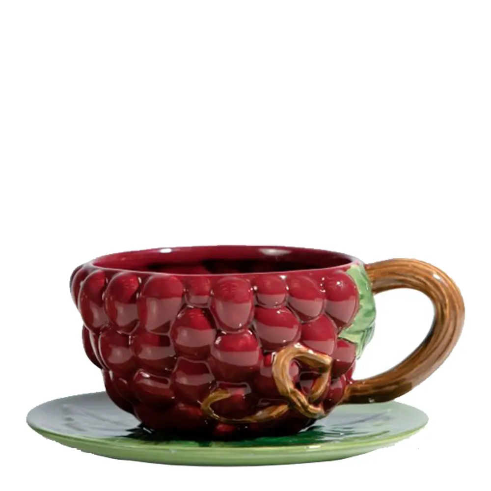 Fruity Kuppi ja aluslautanen 26 cl Grape