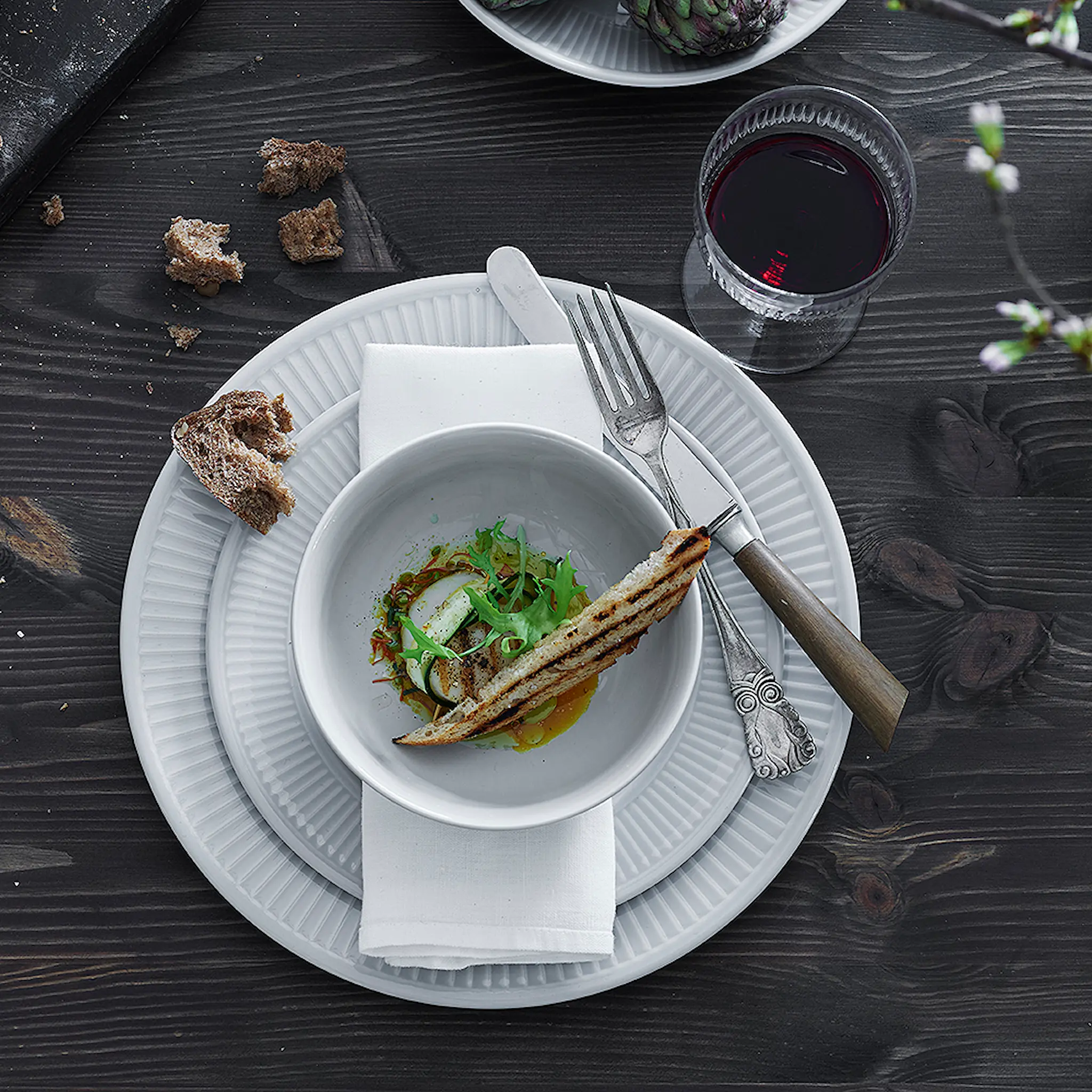 Pillivuyt Plissé tallerken 28 cm hover