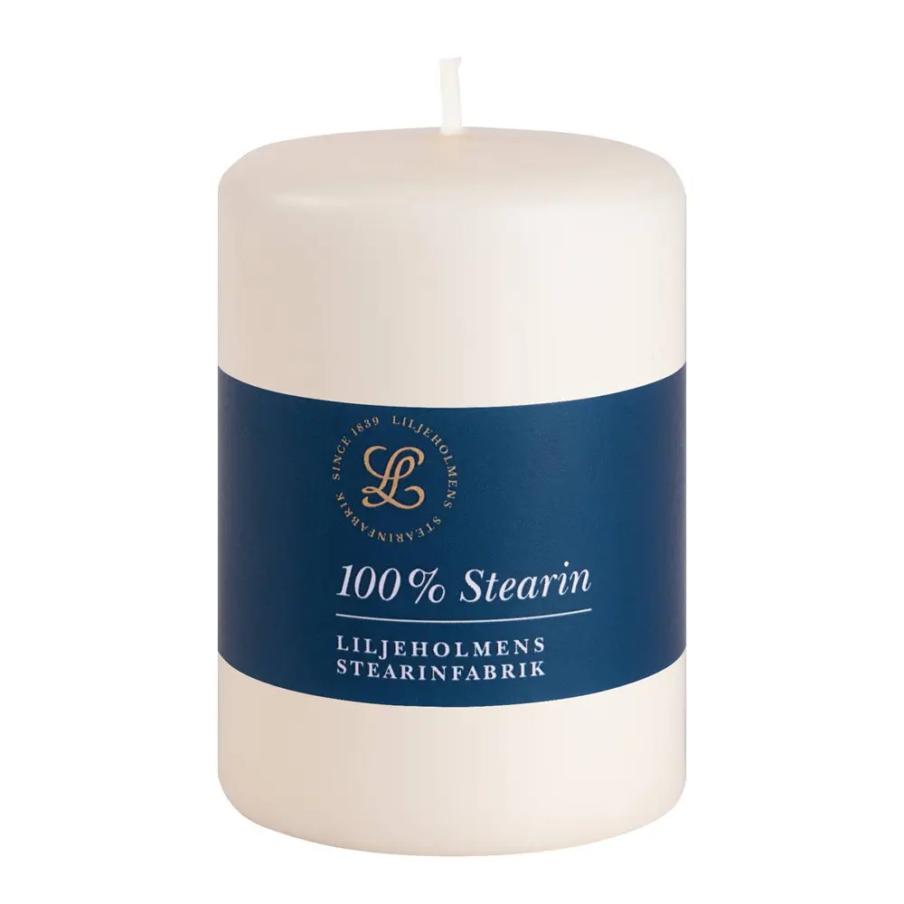 Blokklys stearin 6,8x10 cm krem
