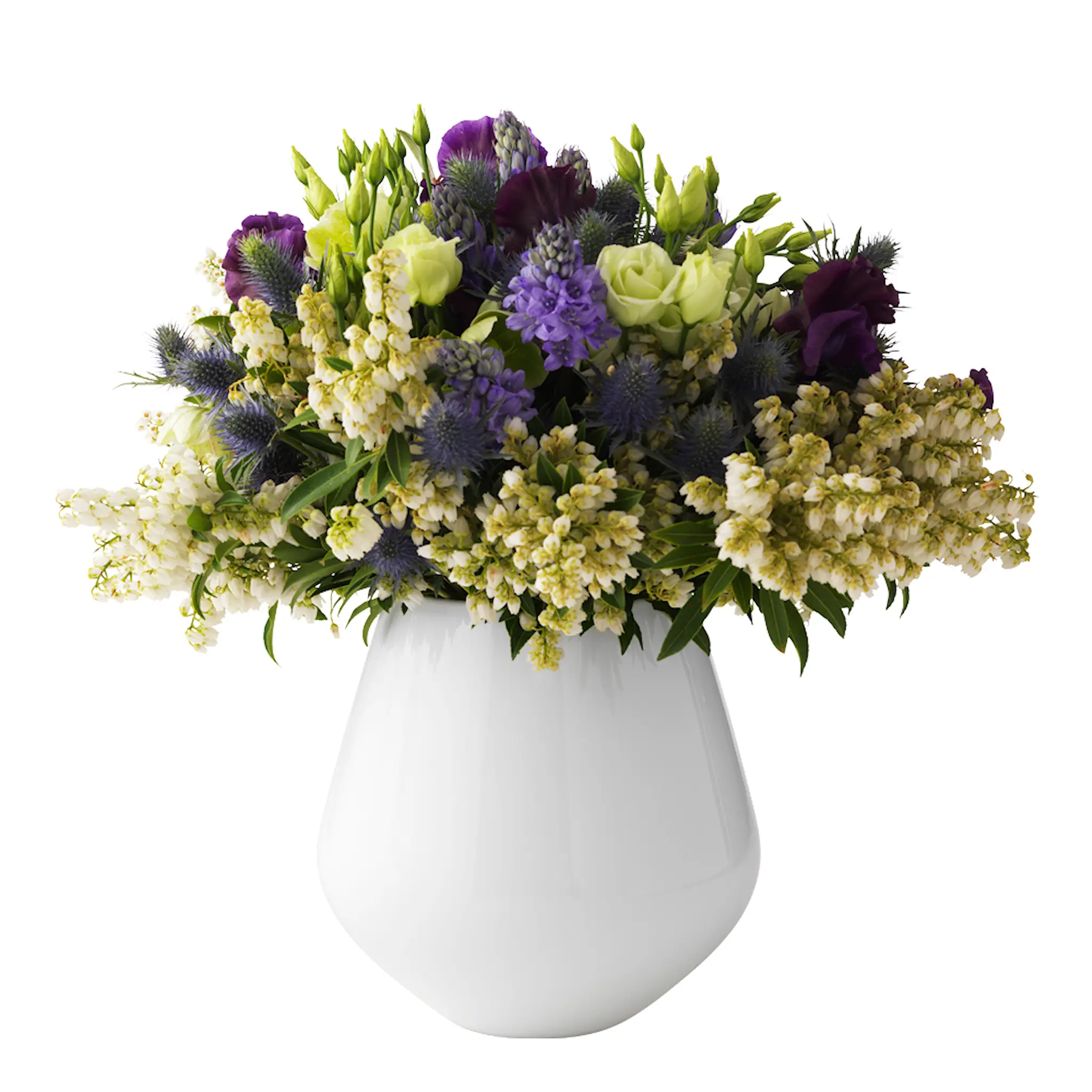 Royal Copenhagen White Fluted Vas 20,5 cm