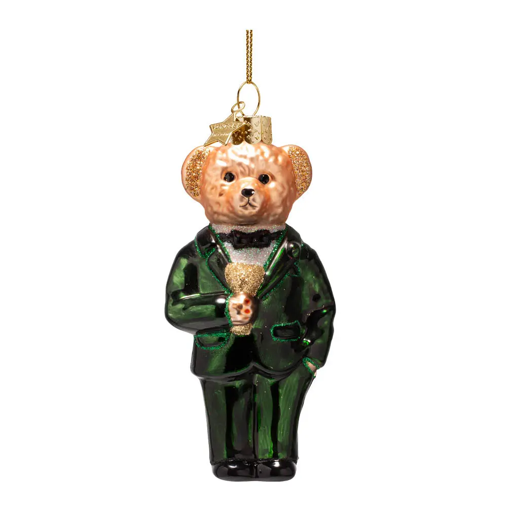 Authentic Riippukoriste karhu 11,5 cm Vihreä