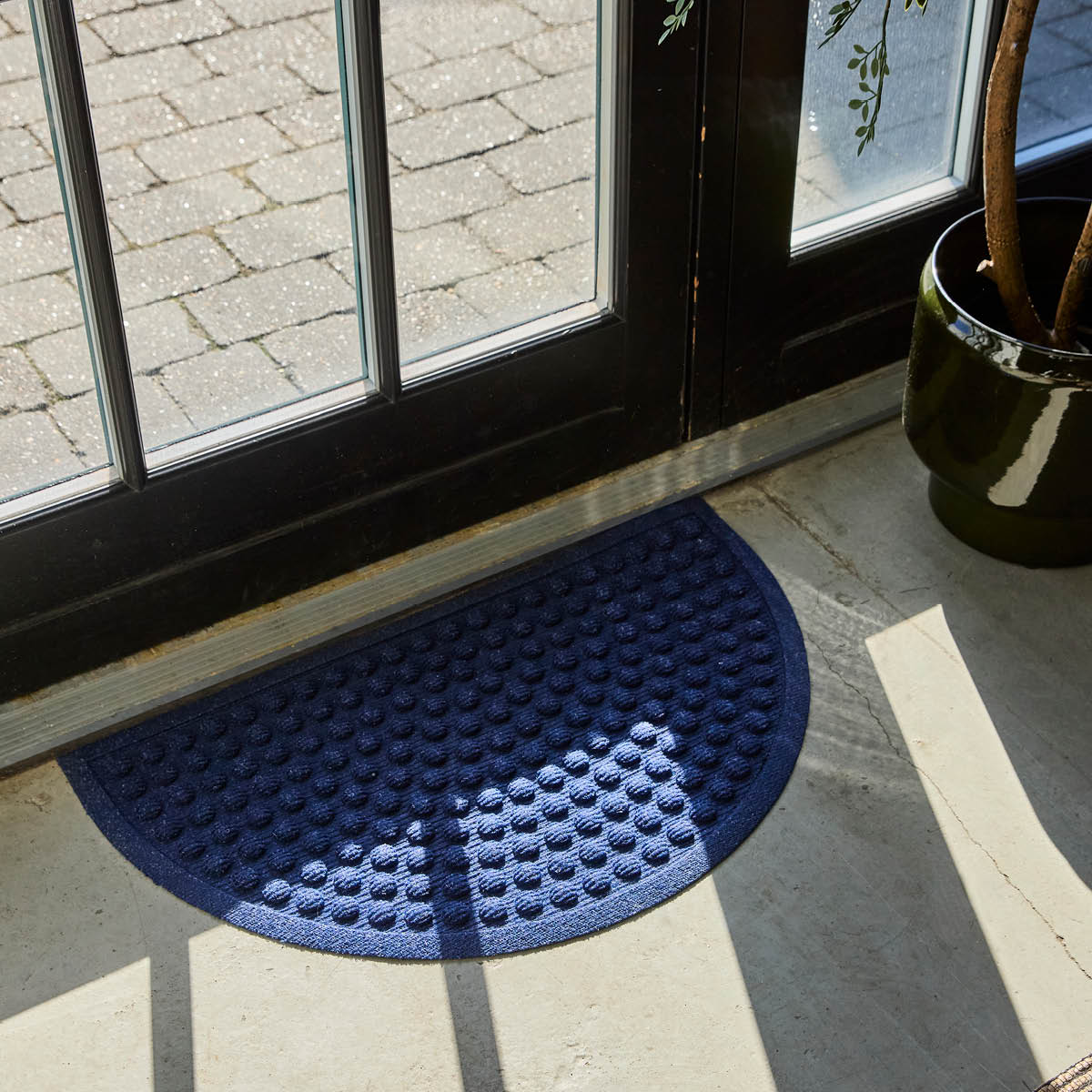 House Doctor Entry dörrmatta halvmåne 75x45 blå