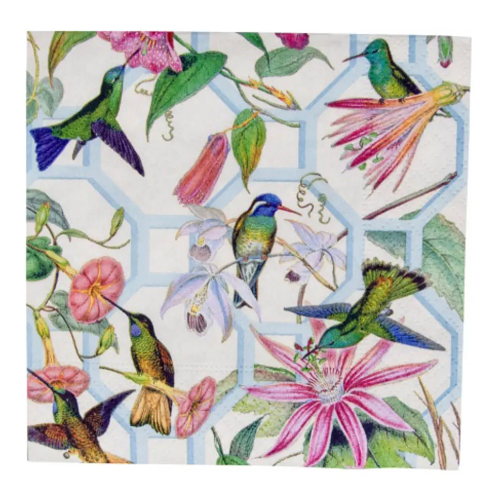 Hummingbird Trellis Servetti 24x24 cm 20 kpl